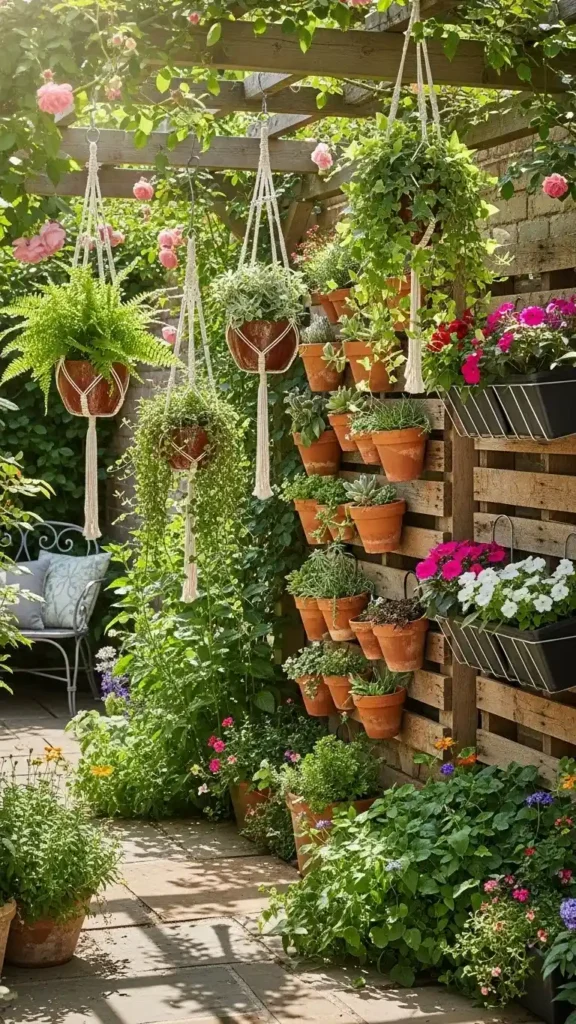 hanging-planters-for-vertical-garden-styling
