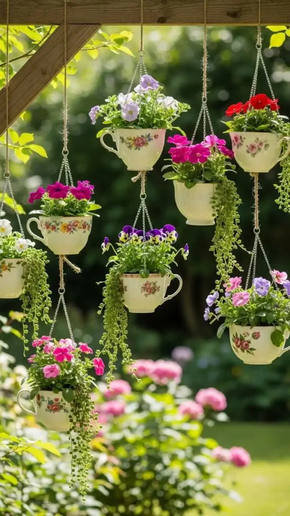 hanging-teacup-planters