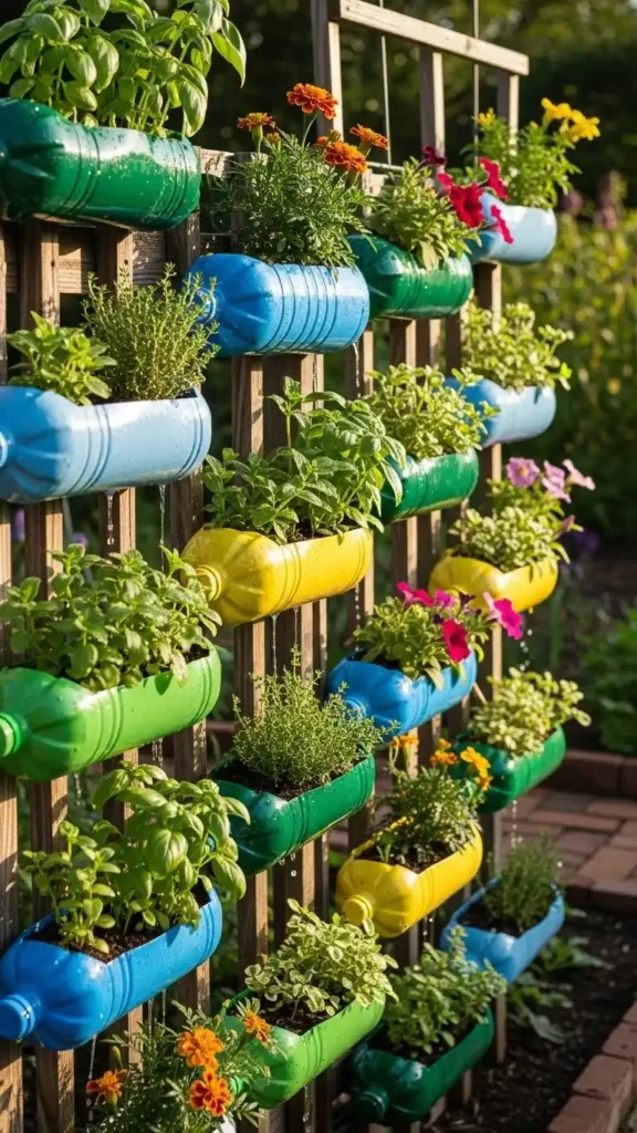 recycled-bottle-planters
