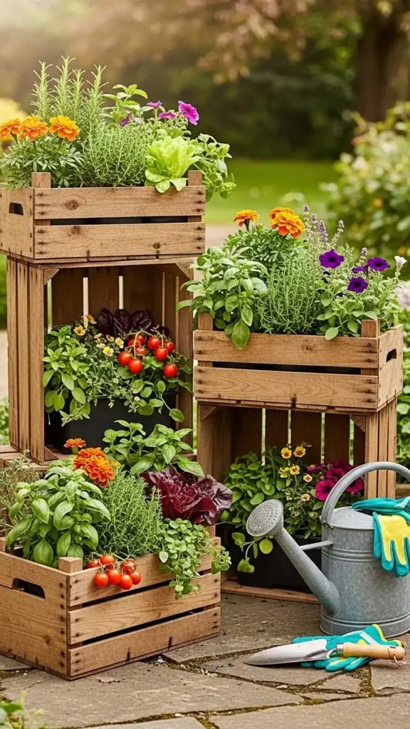 wooden-crate-planters