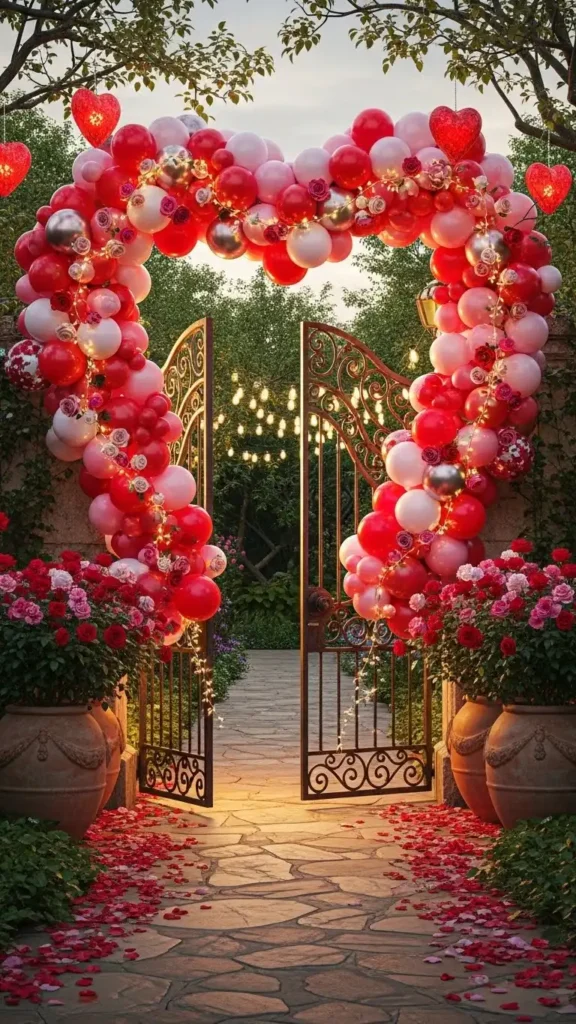 balloon-archway-garden-entrance