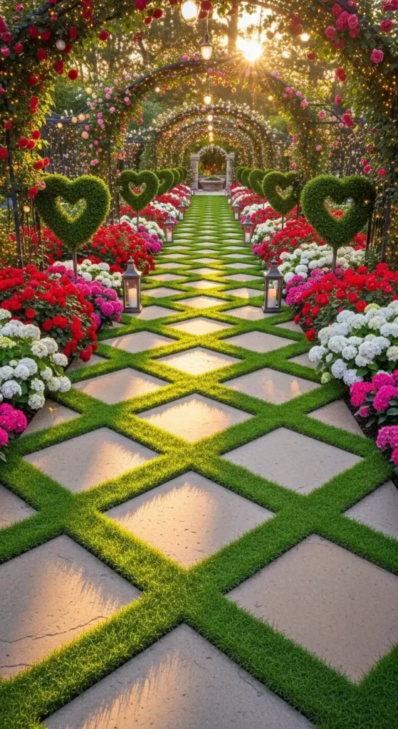 checkerboard-pavers-with-grass