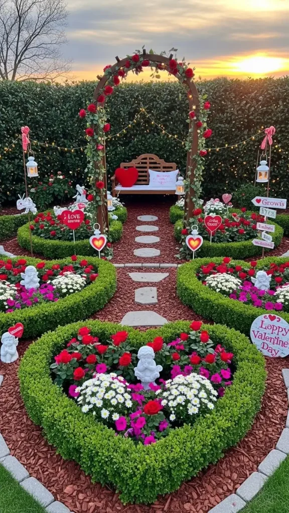 heart-shaped-flower-beds