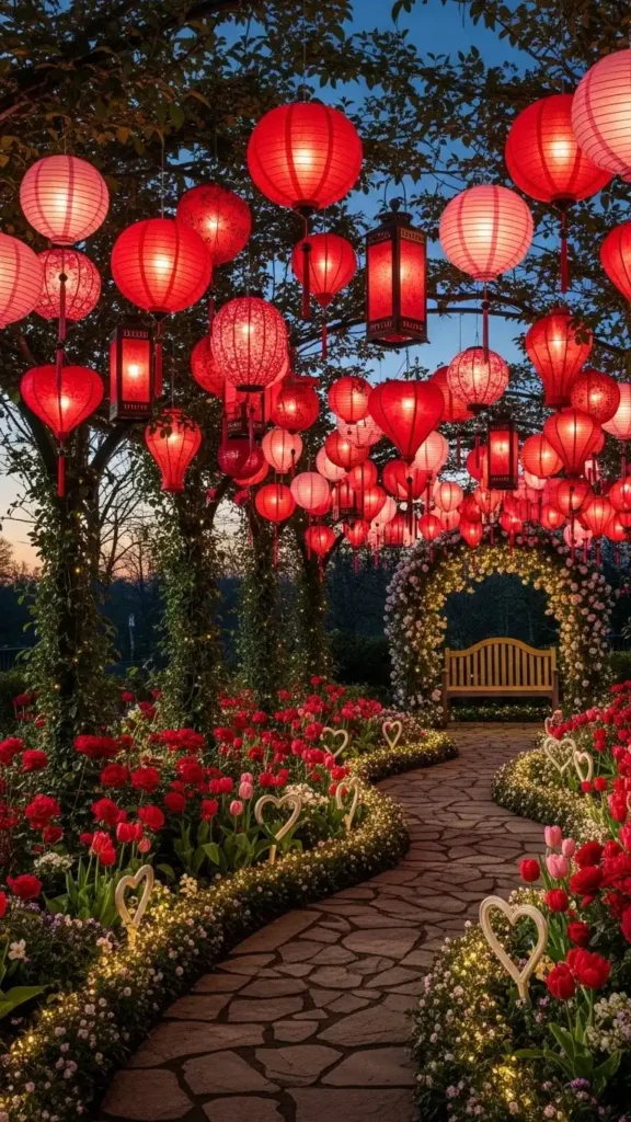 red-and-pink-lantern-display