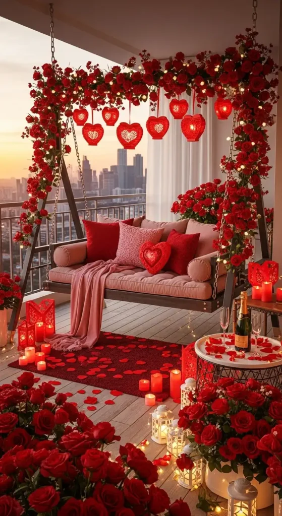 romantic-swing-with-cushions