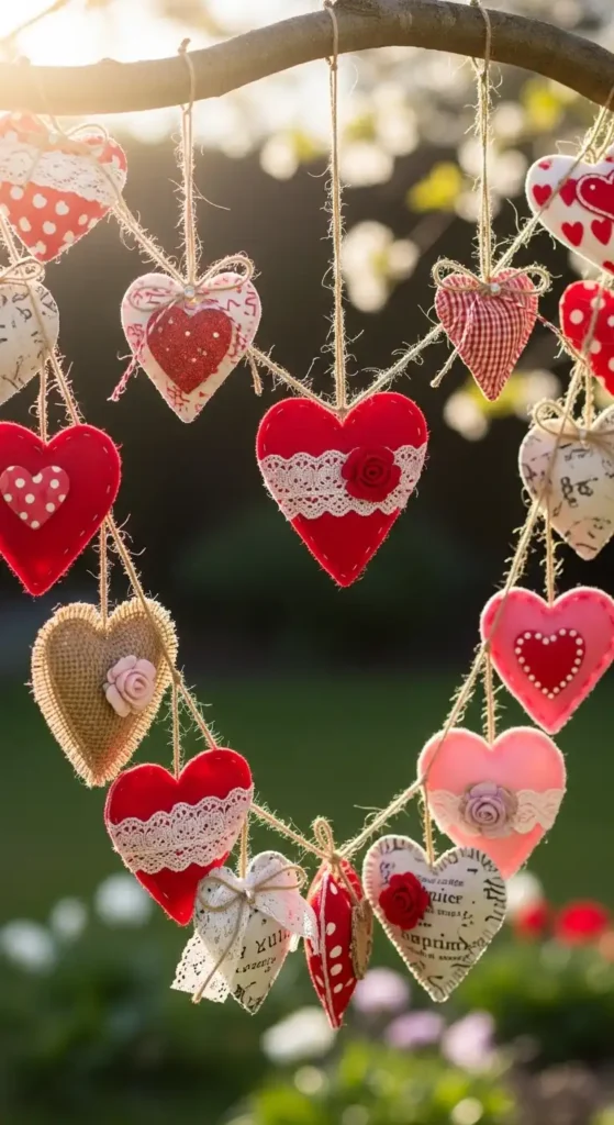 diy-hanging-heart-garland
