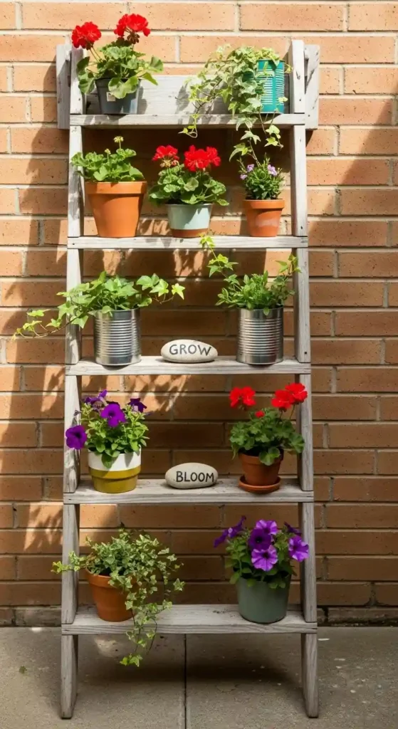 diy-ladder-planter