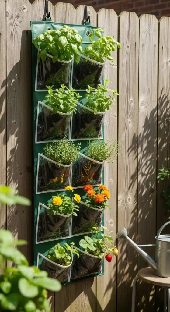 hanging-shoe-organizer-garden
