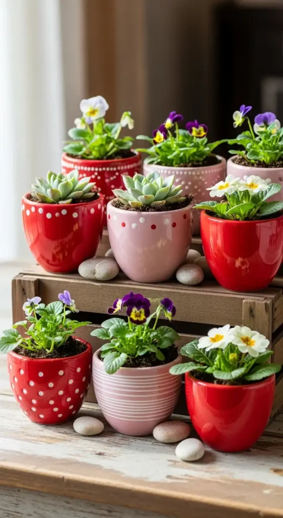 red-and-pink-plant-pots