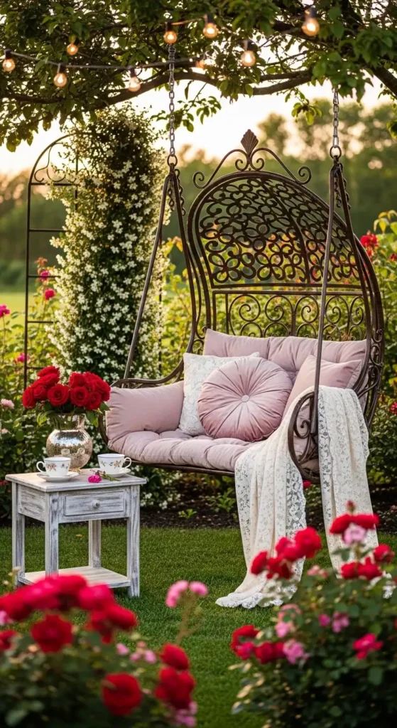 vintage-style-swing-chair-with-cushions