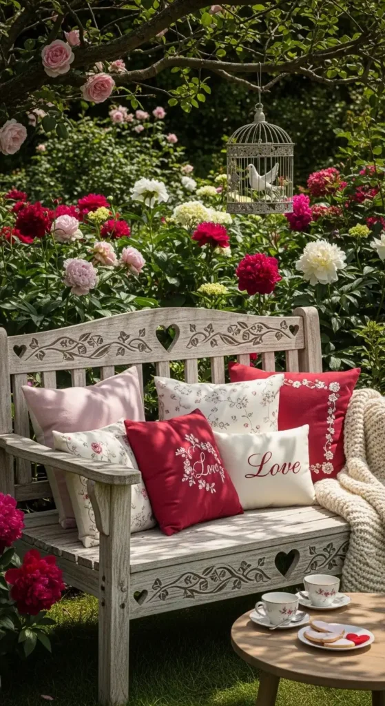 wooden-love-seat-with-plush-throw-pillows