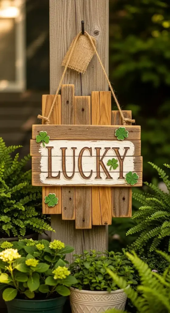 rustic-lucky-wooden-sign