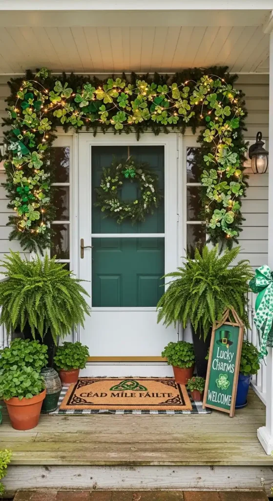 shamrock-porch-garland