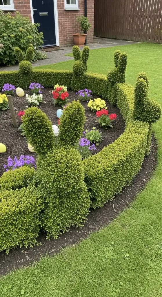 bunny-shaped-hedges