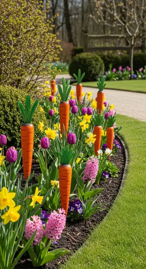 carrot-shaped-garden-stakes