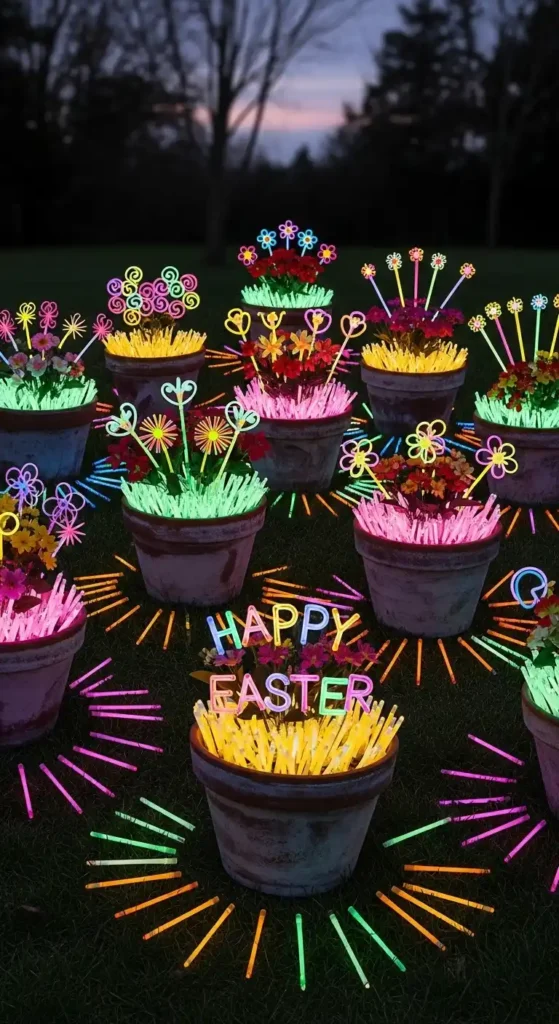 glow-stick-flower-pots