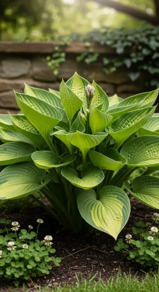 green-hosta-plants
