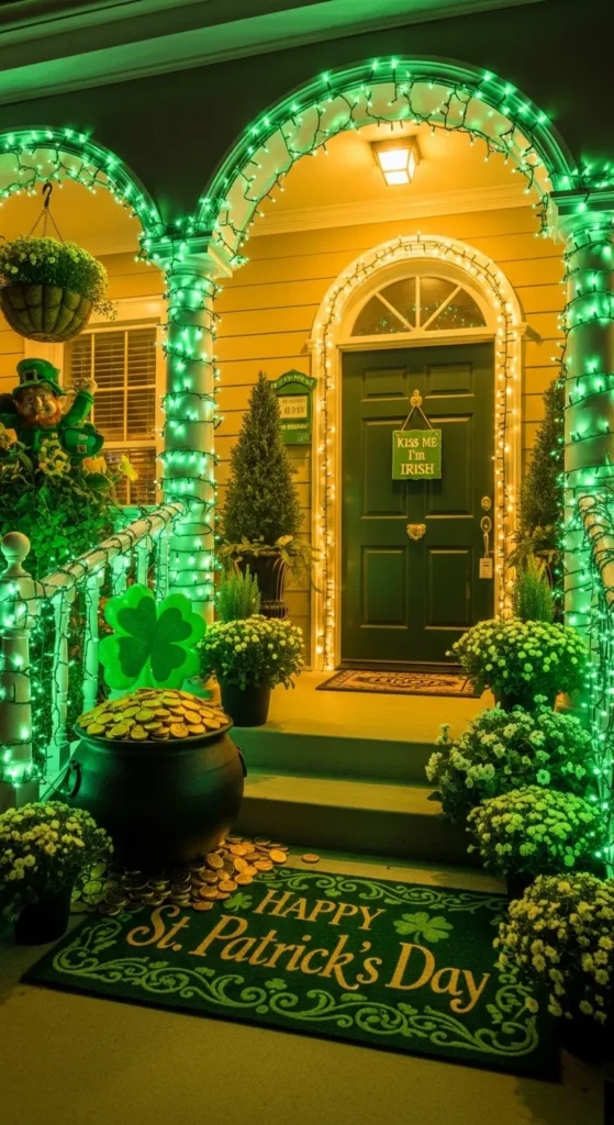 green-string-light-wrap