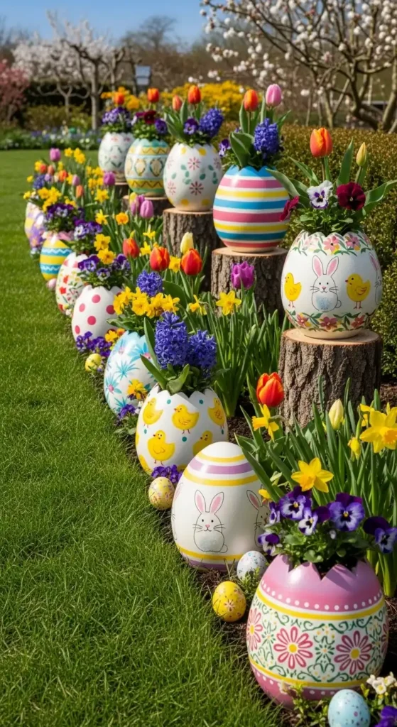 painted-egg-planters