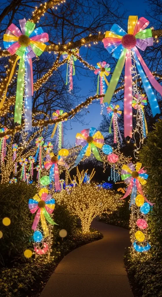 ribbon-wrapped-lights